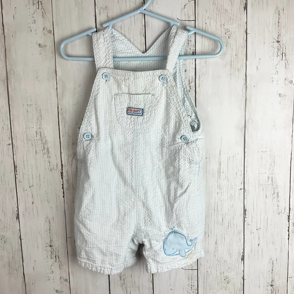 Small Wonders Shorts Overalls Whale 6/9 Months